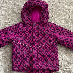 Columbia Pink Patterned Ski Jacket